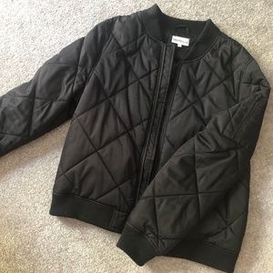 Grab Denim Puffer Jacket